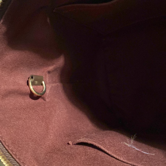 LOUIS VUITTON Jena PM Tote Bag Brown Ebene Damier PVC coated canvas w/COA - Picture 15 of 16